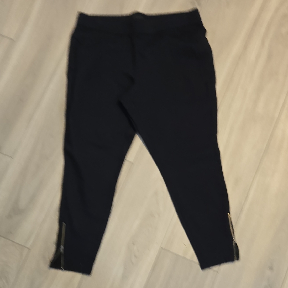 Lane Bryant Kids Navy Leggings with Zipper Detail